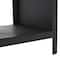 Black Metal 2 & 3 Shelf Storage Shelving Unit with Arched Openings, 2ct.